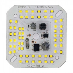 چیپ DOB LED برق مستقیم 60 وات خازن دار مربع