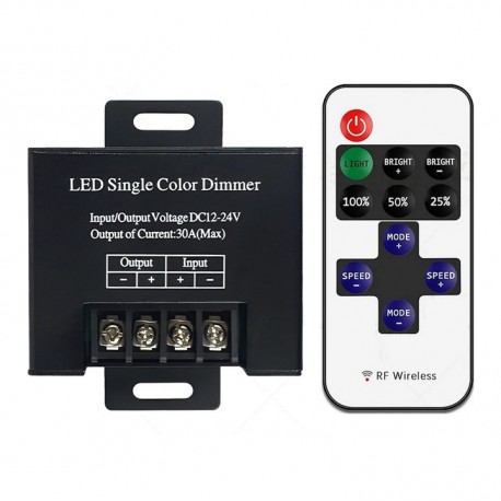 دیمر کنترلر 30 آمپر تک رنگ با ریموت RF